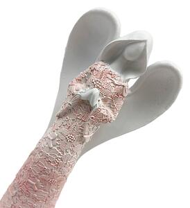 Anjel ružovo-biely 23 cm Prodex JY211060