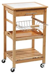 Kesper 25776 Kuchynský vozík s pracovnou doskou, 81 x 48 x 38 cm
