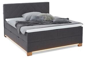 BOXSPRINGOVÁ POSTEĽ, 180/200 cm, antracitová Xora - Postele, Online Only