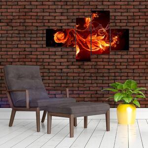 Abstraktné oheň - obraz (Obraz 110x70cm)