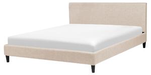 Panelová posteľ EU king size 160x200 cm s roštom béžová čalúnená súčasný dizajn