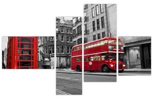Londýnska ulice - obraz (Obraz 110x70cm)
