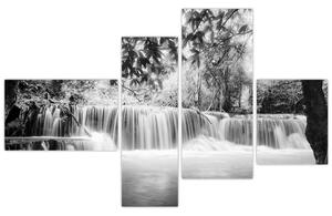 Vodopády v lese (Obraz 110x70cm)