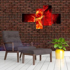 Oheň - abstraktný obraz (Obraz 110x70cm)