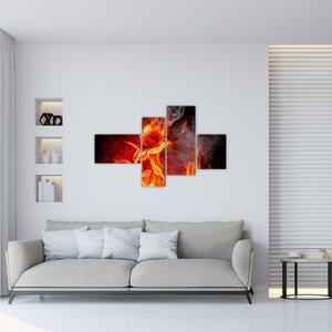 Obraz abstraktného ohňa (Obraz 110x70cm)