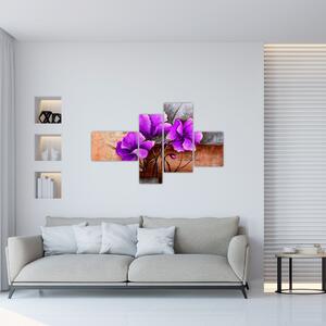 Obraz kvetín na stenu (Obraz 110x70cm)