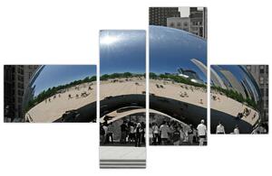 Centrum Chicago - moderný obraz (Obraz 110x70cm)
