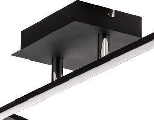 Stropné svietidlo Lindby Kasen LED, čierne