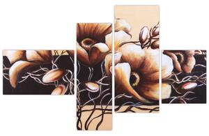 Abstraktný obraz kvetín (Obraz 110x70cm)