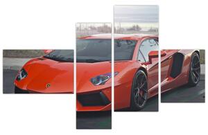 Obraz červeného Lamborghini (Obraz 110x70cm)