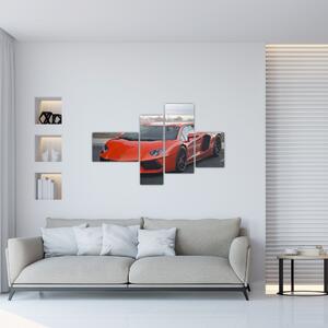 Obraz červeného Lamborghini (Obraz 110x70cm)