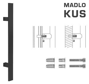 DVERNÉ MADLO MP kód K41S 40x10 mm SP - ks (BS - Čierna matná), Délka 500 mm300 mm40x10 mm, MP BS (čierna mat)