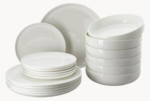 Súprava stolového riadu z čínskeho porcelánu Jade Lift, 6 osôb, 18 ks