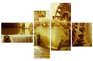 Vodné koleso - obraz (Obraz 110x70cm)