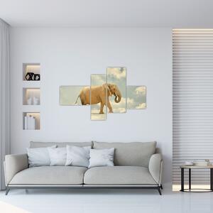 Slon na lane, obraz (Obraz 110x70cm)