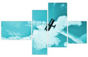 Letiace lietadlo - obraz (Obraz 110x70cm)
