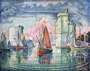 Paul Signac - Umelecká tlač The Port at La Rochelle, 1921, (40 x 30 cm)