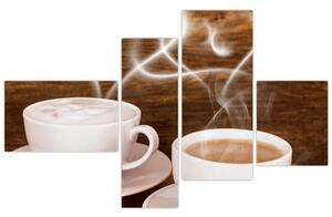 Kávové šálky - obrazy (Obraz 110x70cm)