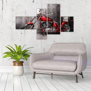 Obraz červené motorky (Obraz 110x70cm)
