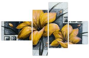 Obraz žlté kvety (Obraz 110x70cm)