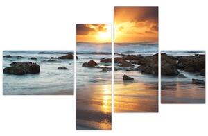 Západ slnka pri mori, obraz (Obraz 110x70cm)