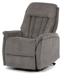 TV-Q8575 GREY2, Výklopné, elektrické, polohovacie kreslo, sivá látka
