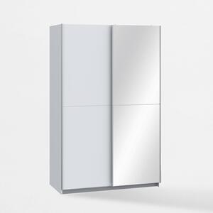 Skriňa s posuvnými dverami zrkadlová biela BABETTA