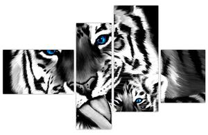 Tiger s mláďaťom, obraz (Obraz 110x70cm)