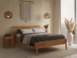 Vysoká posteľ z bukového dreva 160x200 cm Mataro Škandinávske