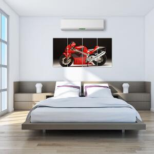 Obraz červené motorky (Obraz 160x80cm)