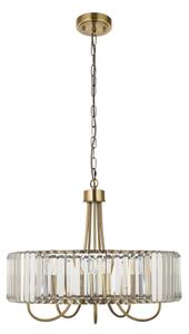 Endon 119610 - Luster na reťazi VISCONTI 5xE14/6W/230V mosadz
