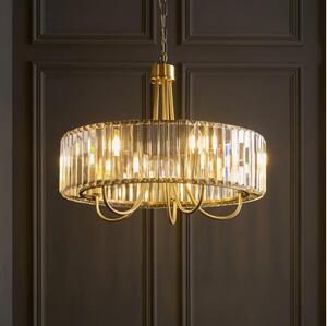 Endon 119610 - Luster na reťazi VISCONTI 5xE14/6W/230V mosadz