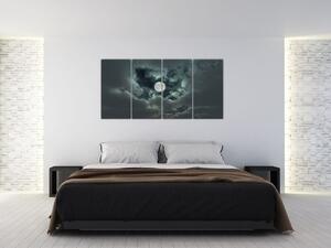 Obraz mesiace a mrakov (Obraz 160x80cm)
