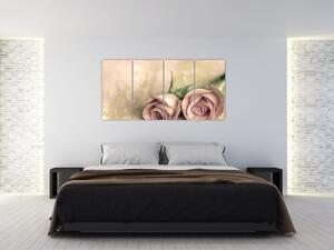 Obraz na stenu - ruže (Obraz 160x80cm)