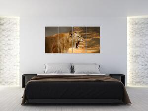 Obraz revúceho leva (Obraz 160x80cm)