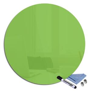 Magnetická sklenená tabuľa pr.40cm - apple zelená
