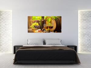 Obraz do kuchyne - víno (Obraz 160x80cm)