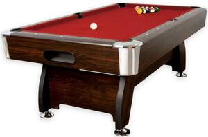Biliardový stôl GamesPlanet® PREMIUM, červený,8 ft