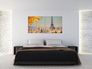 Moderný obraz Paríža - Eiffelova veža (Obraz 160x80cm)