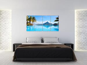 Moderný obraz - raj pri mori (Obraz 160x80cm)