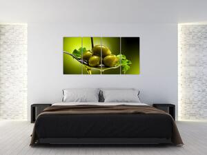 Obrazy do kuchyne - olivy (Obraz 160x80cm)
