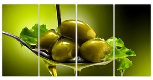 Obrazy do kuchyne - olivy (Obraz 160x80cm)