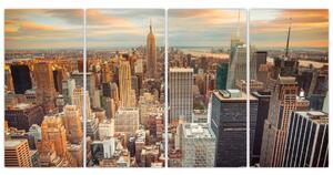 Moderný obraz do bytu - mrakodrapy (Obraz 160x80cm)