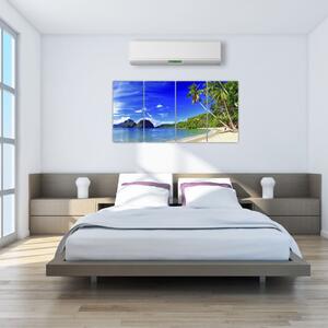 Obraz do bytu - piesočná pláž (Obraz 160x80cm)