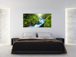 Horská riečka - moderný obraz (Obraz 160x80cm)