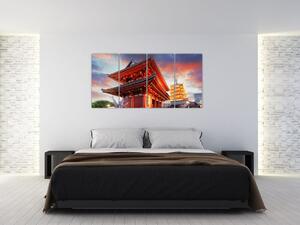 Obraz chrámu v Japonsku (Obraz 160x80cm)