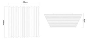 Globo 67347D3CCT - LED stmievateľné stropné svietidlo HAYDEN 40W/230V 60x60 cm + diaľkový ovládač