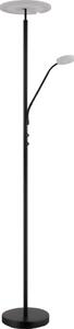 Globo 59093S - Stmievateľná LED podlahová lampa STANFORD 28W/230V + 5W 3000K čierna