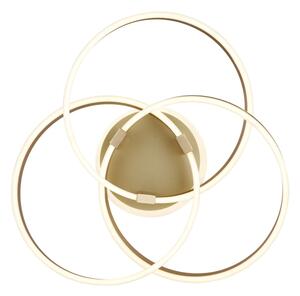 Globo 67163-56G - LED stmievateľné stropné svietidlo HERWIG 56W/230V 57,5x60 cm zlatá+DO