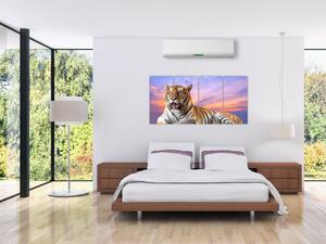 Obraz ležiaceho tigra (Obraz 160x80cm)